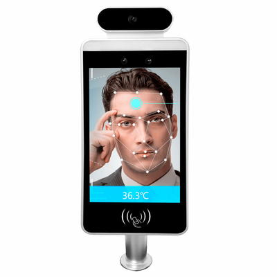 Motion Detection Body Forehead AI Face Recognition Machine Thermometer Facial Recognition with Temperature Kiosk